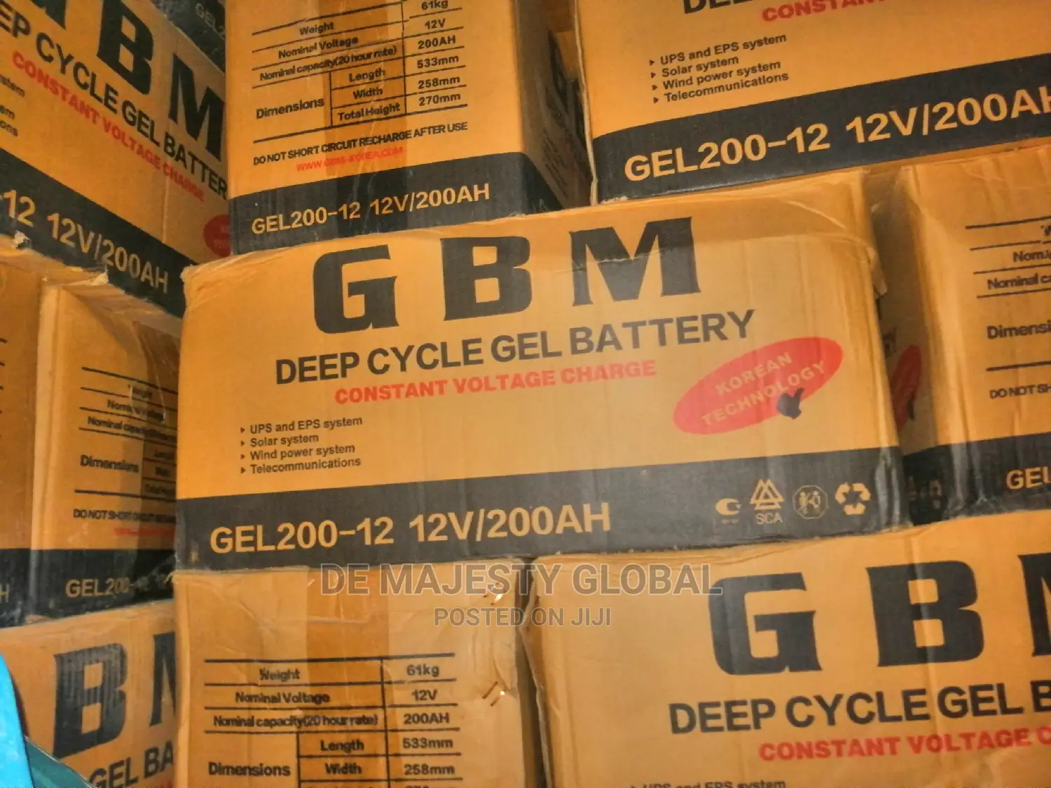 200ah Gbm Solar Battery