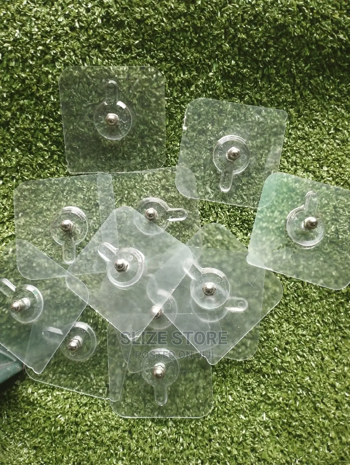 Adhesive Transparent Nail Wall Hooks (12pcs)