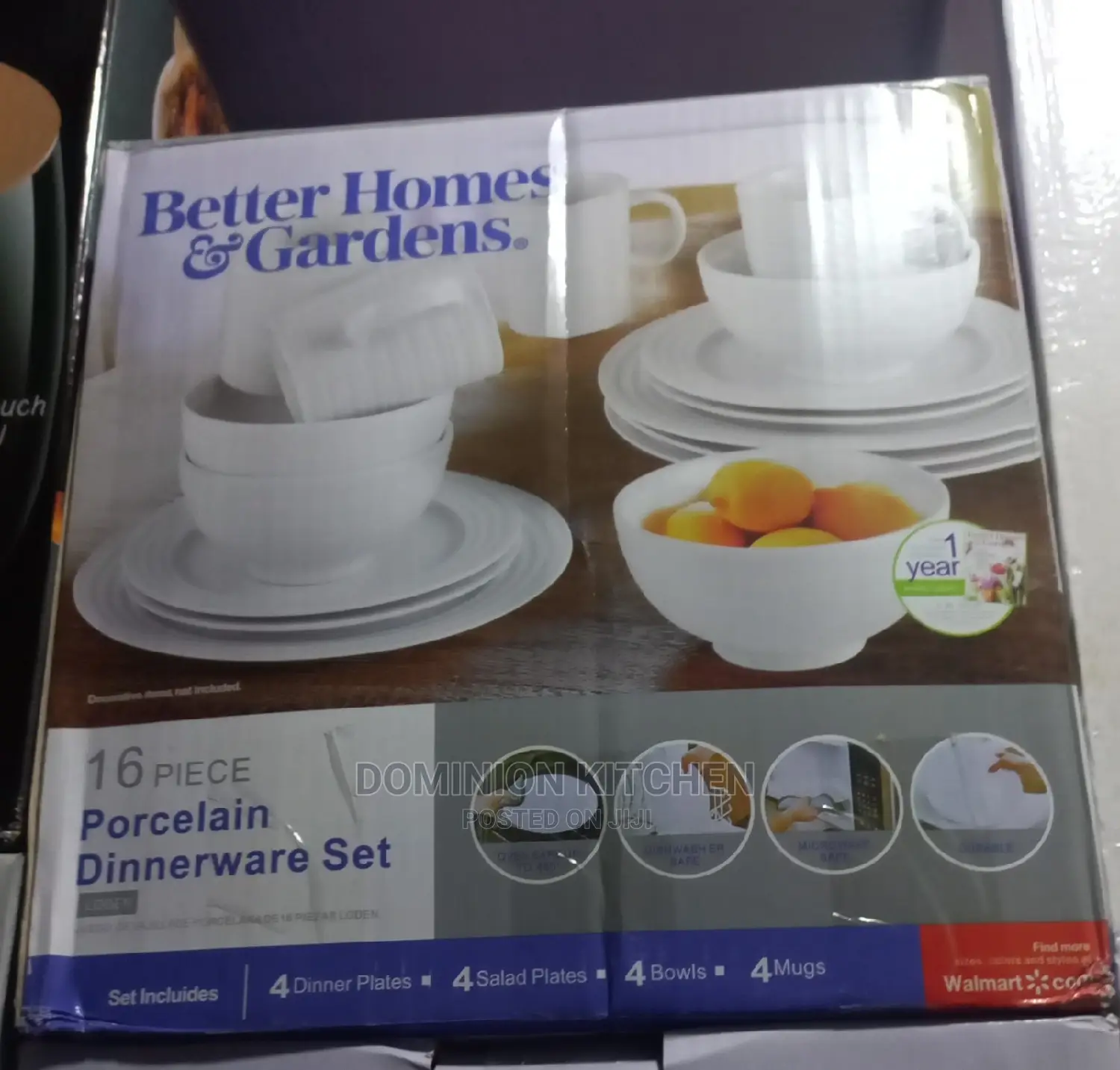 16pcs Round Porcelain Dinnerware Set