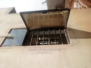 Aluminum Transom Frameless Windows With Burglary and Net