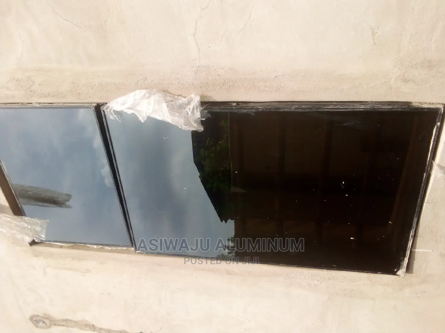 Aluminum Transom Frameless Windows With Burglary and Net