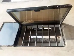Aluminum Transom Frameless Windows With Burglary and Net