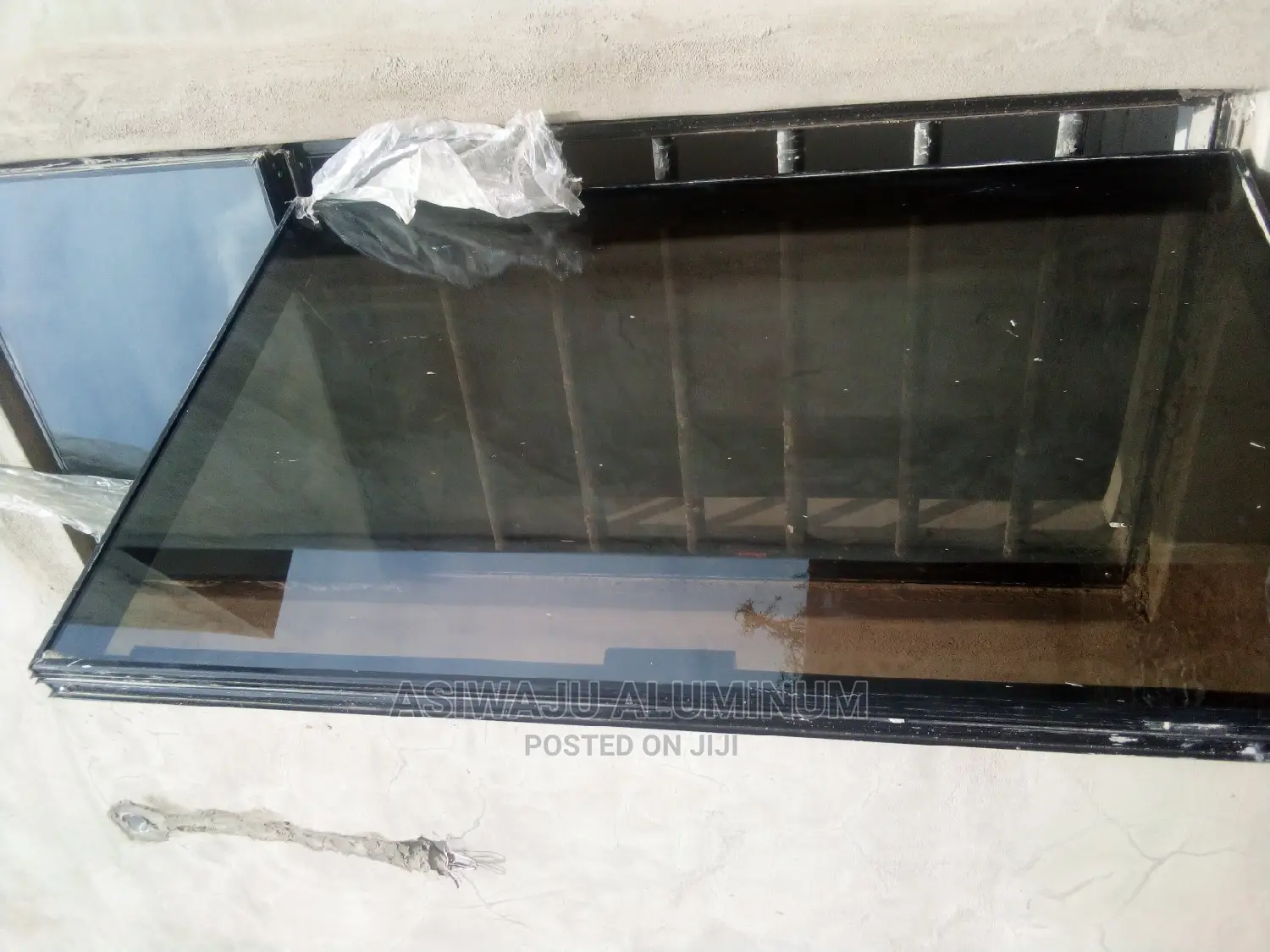 Aluminum Transom Frameless Windows With Burglary and Net