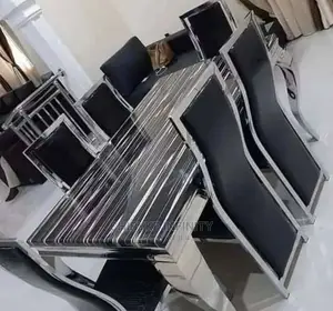 Brand New Quality Dining Table by 6 Brand New and Imported