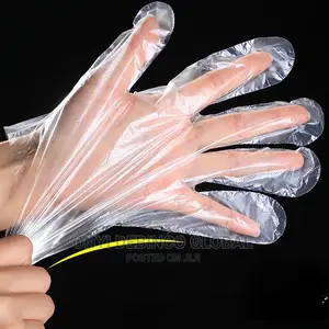 100 Pieces Disposable Nylon Gloves Multi Purpose Hand Gloves