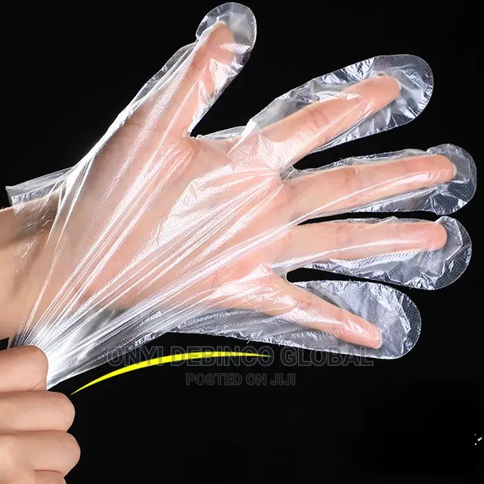 100 Pieces Disposable Nylon Gloves Multi Purpose Hand Gloves
