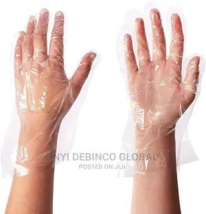 100 Pieces Disposable Nylon Gloves Multi Purpose Hand Gloves