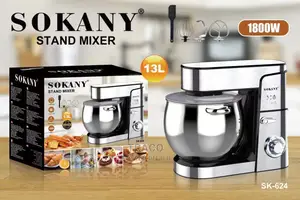 Sokany Stainless Steel Stand Mixer - 13l - Sk-091 - 1800W