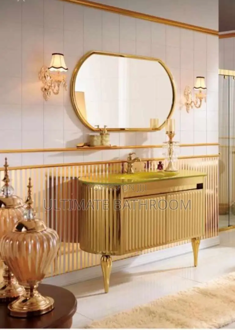 80cm Gold Cabinet