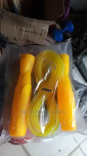 Skipping Rope Adjustable Durable for Training Yellow