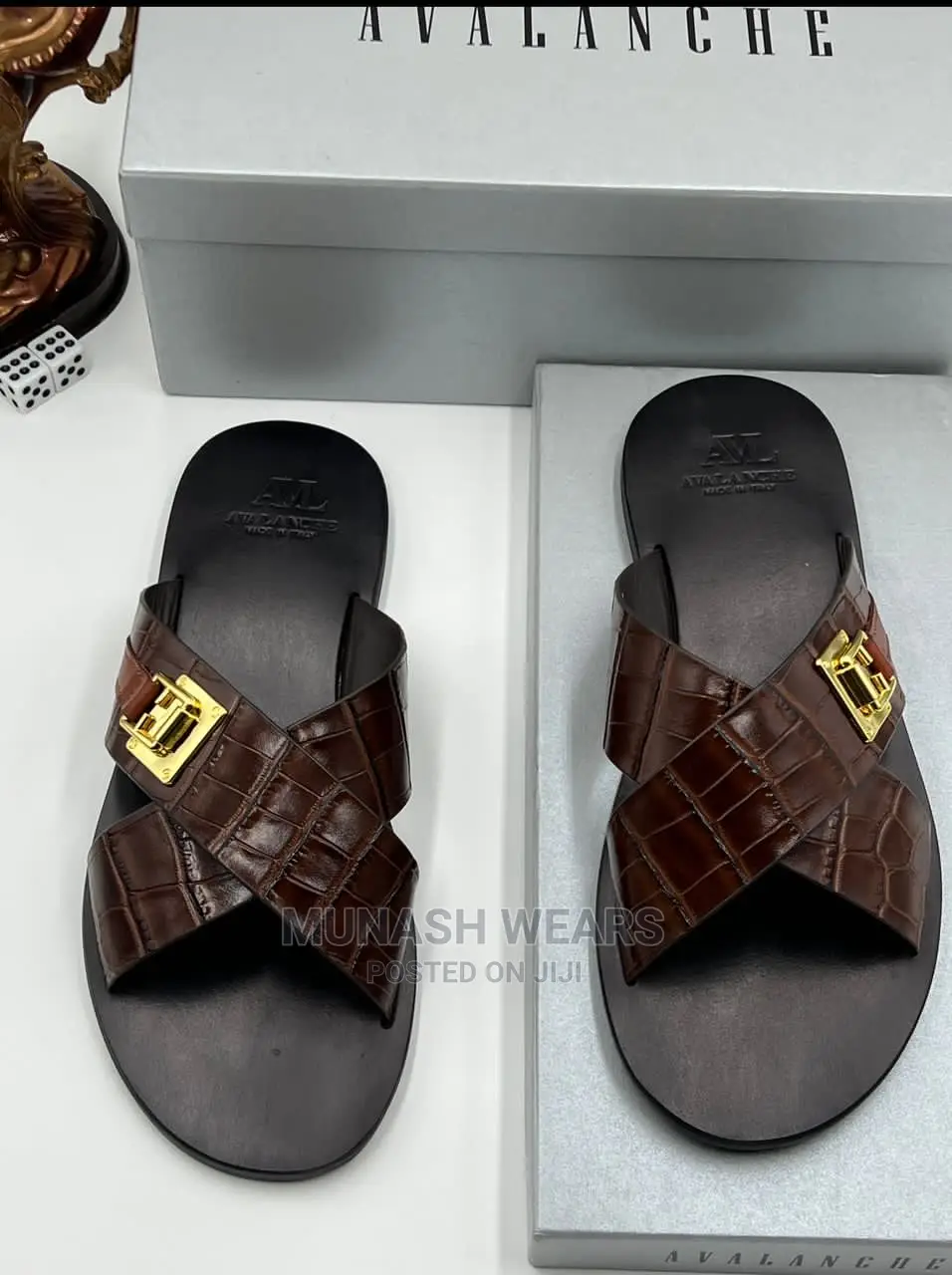 Classic Italian Leather Slipers