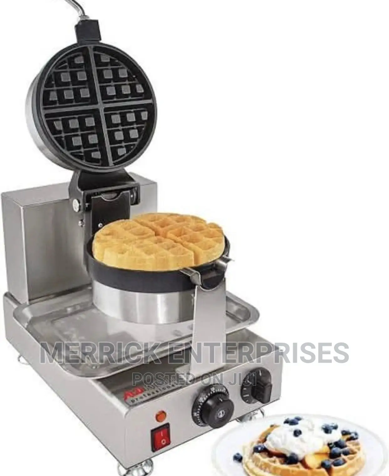 Single Rotary Waffle Baker