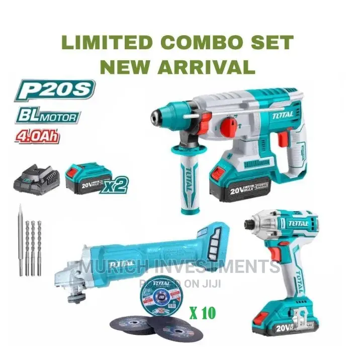 Total Cordless Brushless 3 in 1 Combo Set