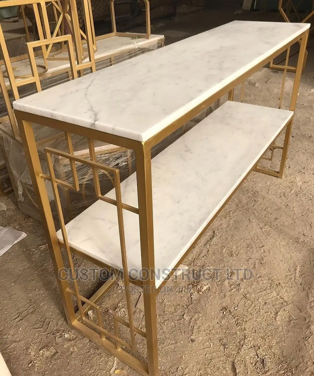 Console Table and Mirror