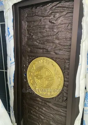 Bullet Proof Standard Door With Gold Design