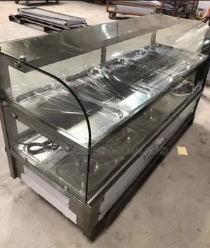 Double Layer Curved Glass Imported Food Warmer/Bain Marie