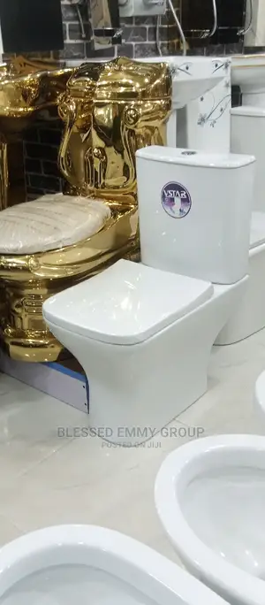 Sharp Square WC Set With the Wash Hand Basin