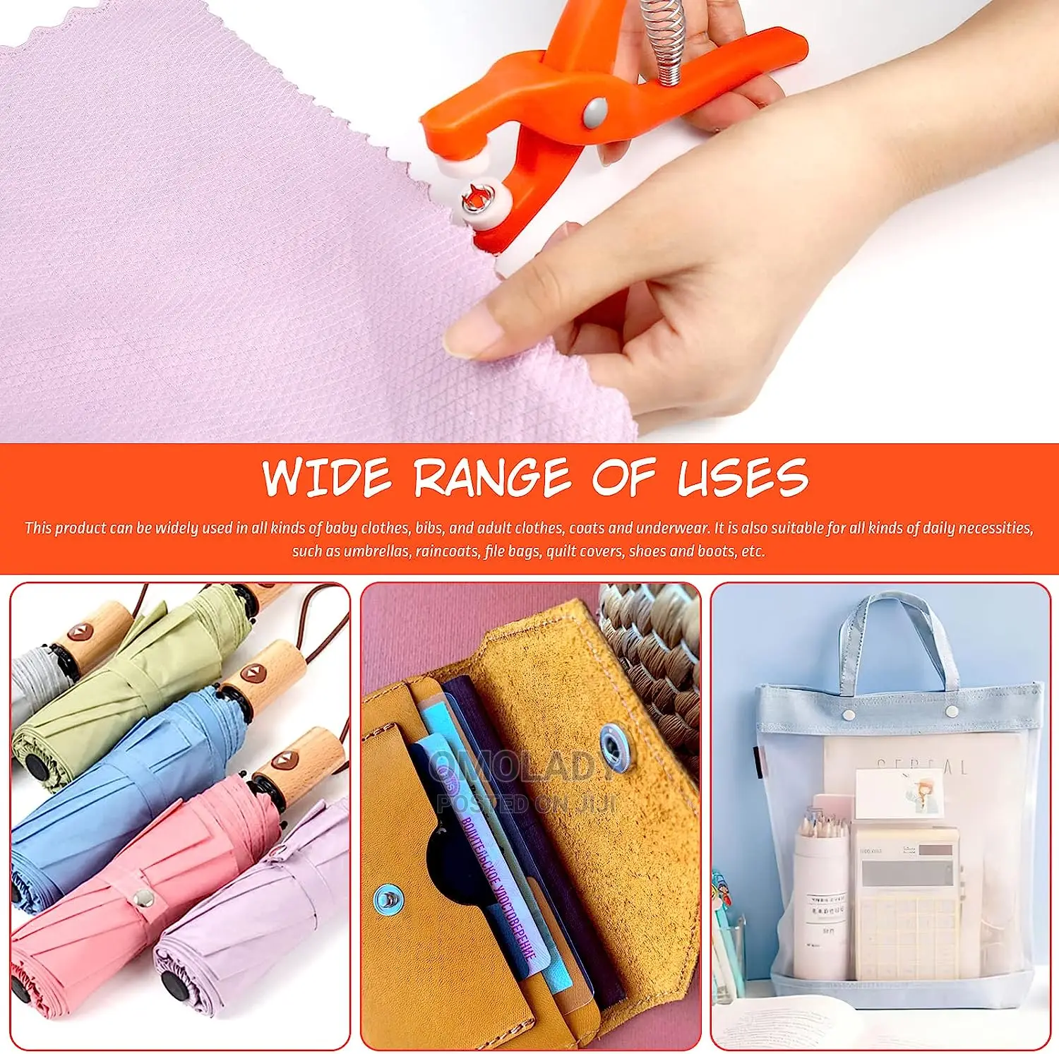 Buttons Set With Hand Pressure Pliers Tool