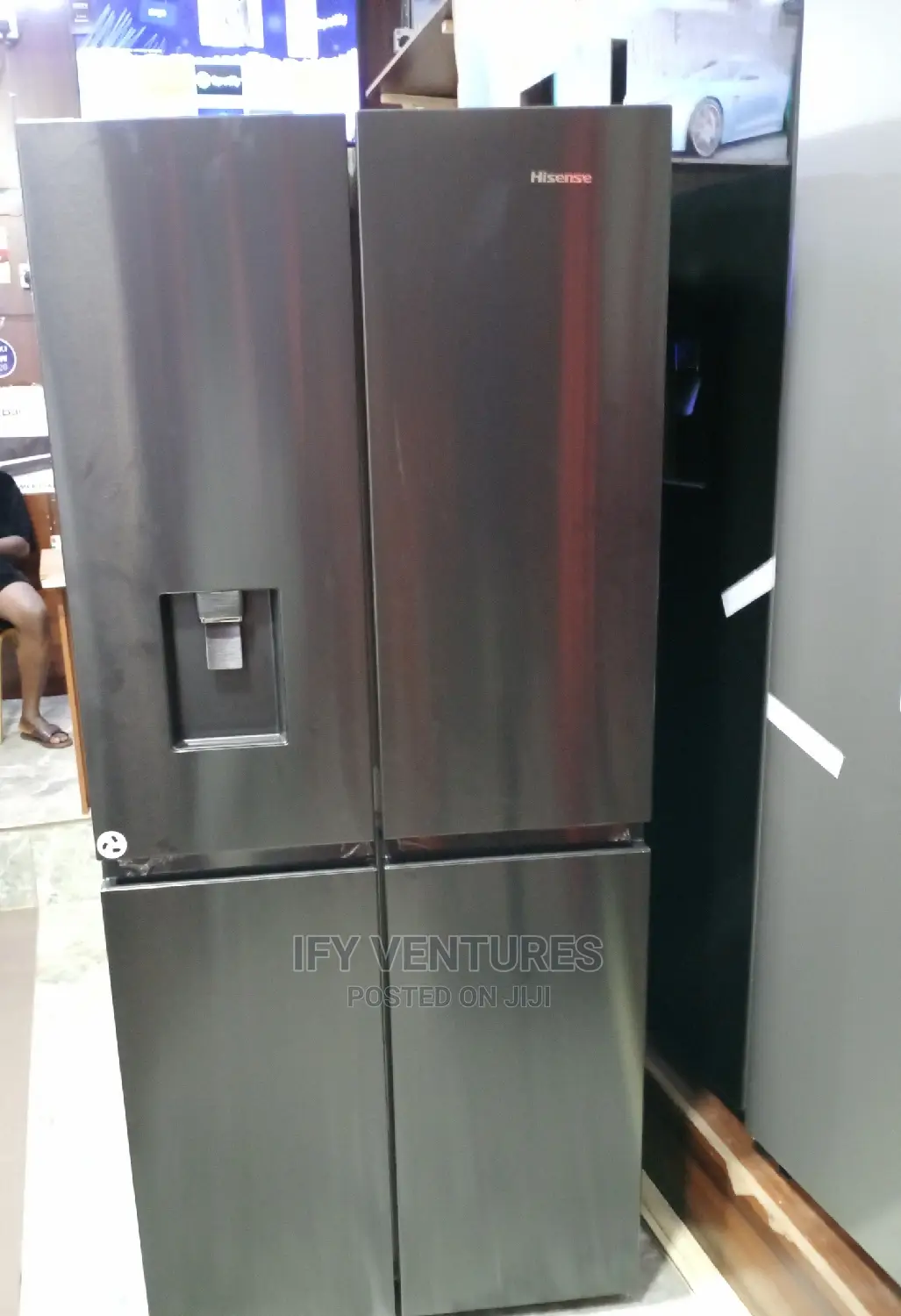 Hisense 4doors Side by Side Refrigerator. Fridge Freezer