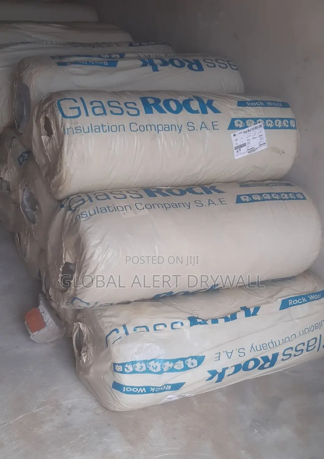 Glassrock Rockwool With Wiremesh.