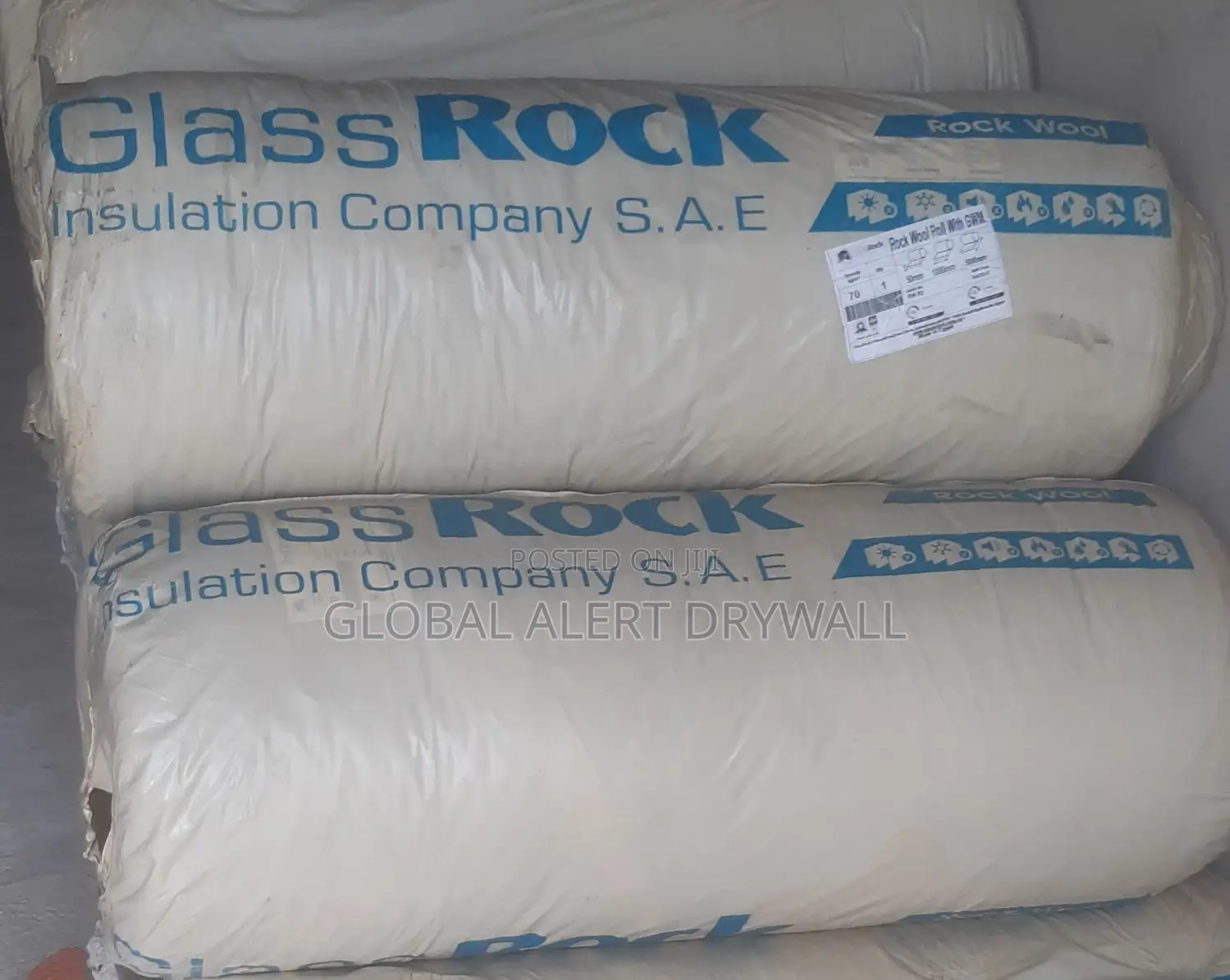 Glassrock Rockwool With Wiremesh.