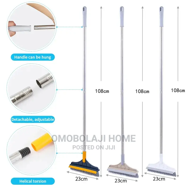 2 in 1 Long Bathroom Brush