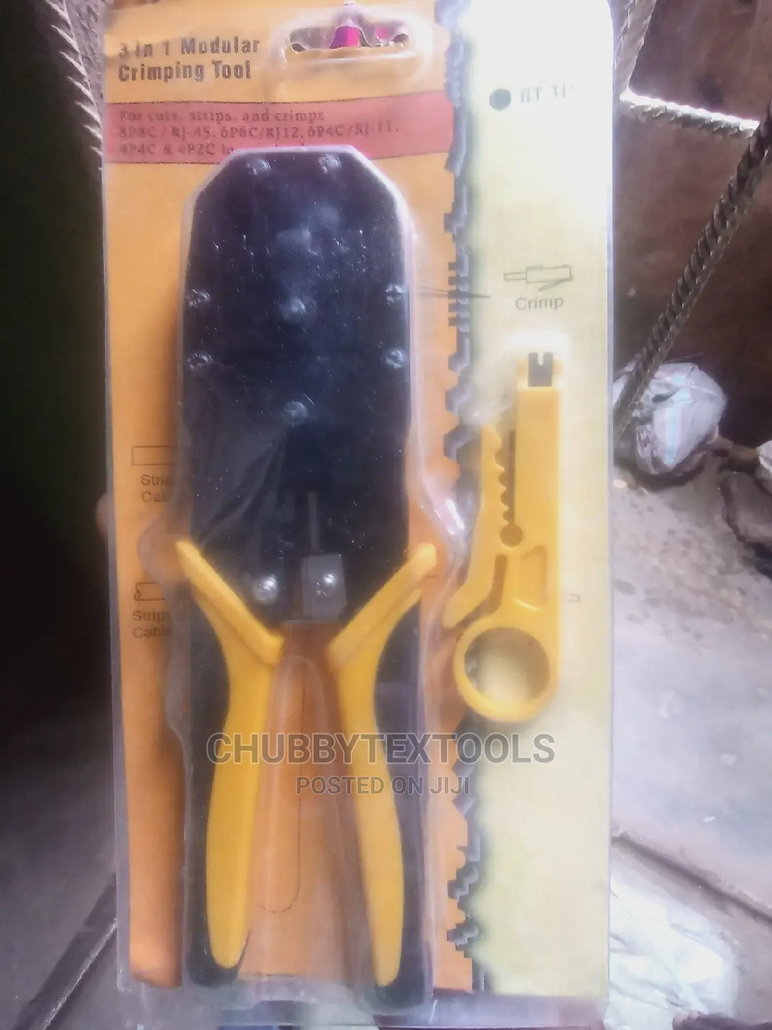 Yellow Networking Tools Plier