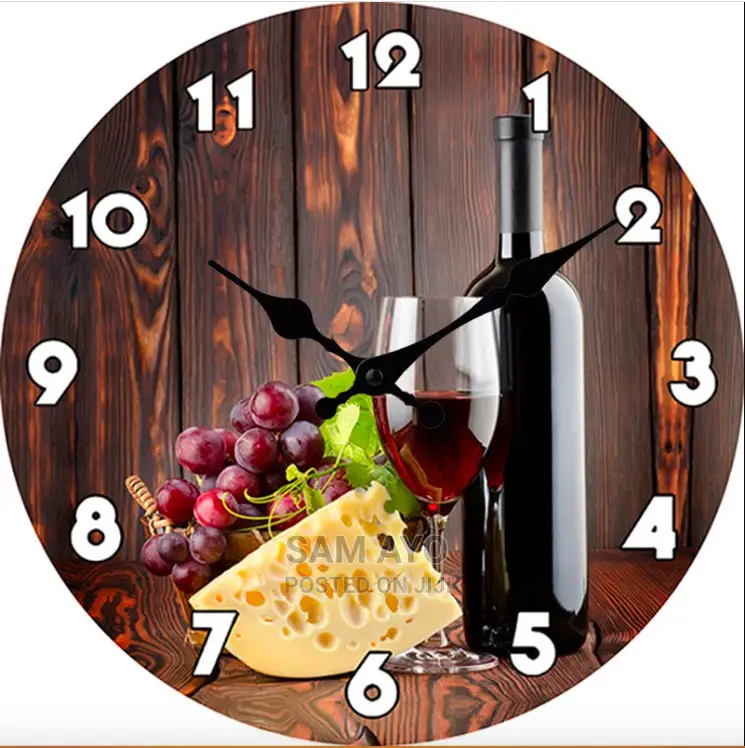 Deco Retro Wall Mounted Wooden Wall Clock