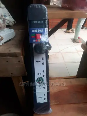 Euro Gold 5 Way Electrical SOCKET Extention Box
