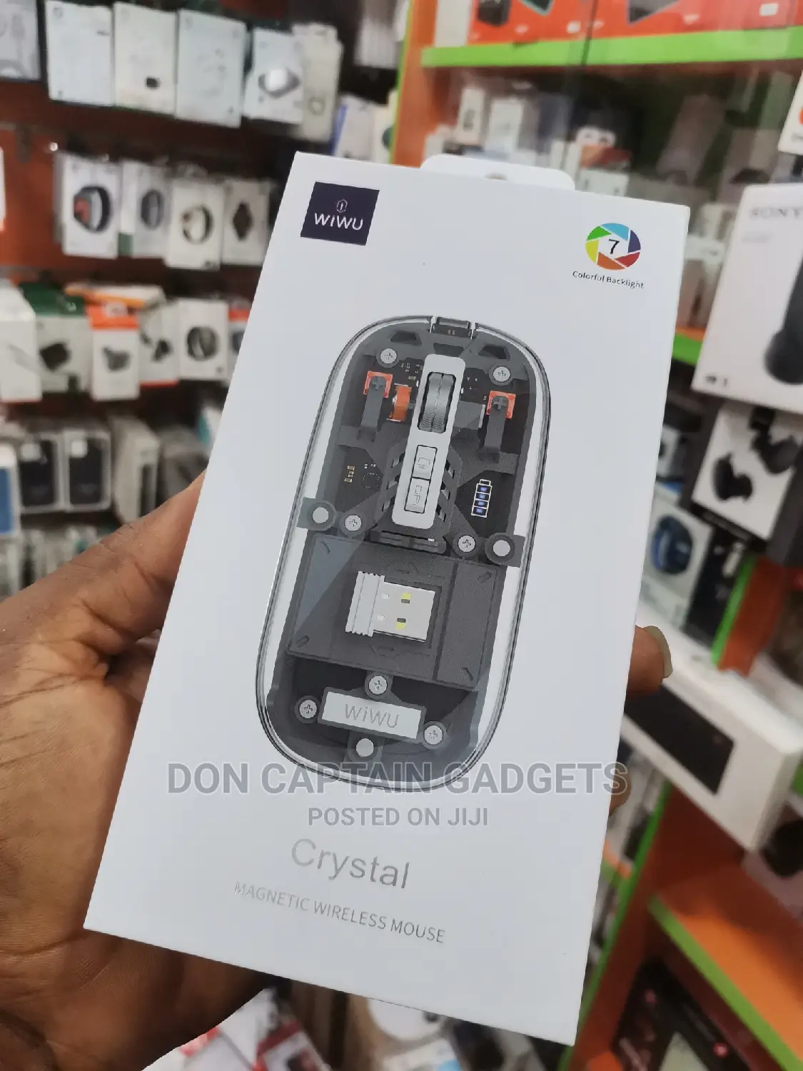 Magnetic Wireless Mouse Wiwu Crystal Transparent Mouse