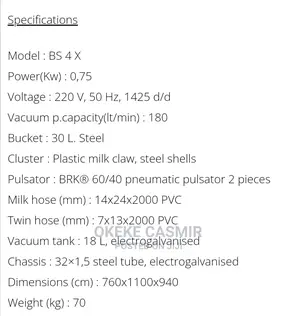 Cow Milking Machine