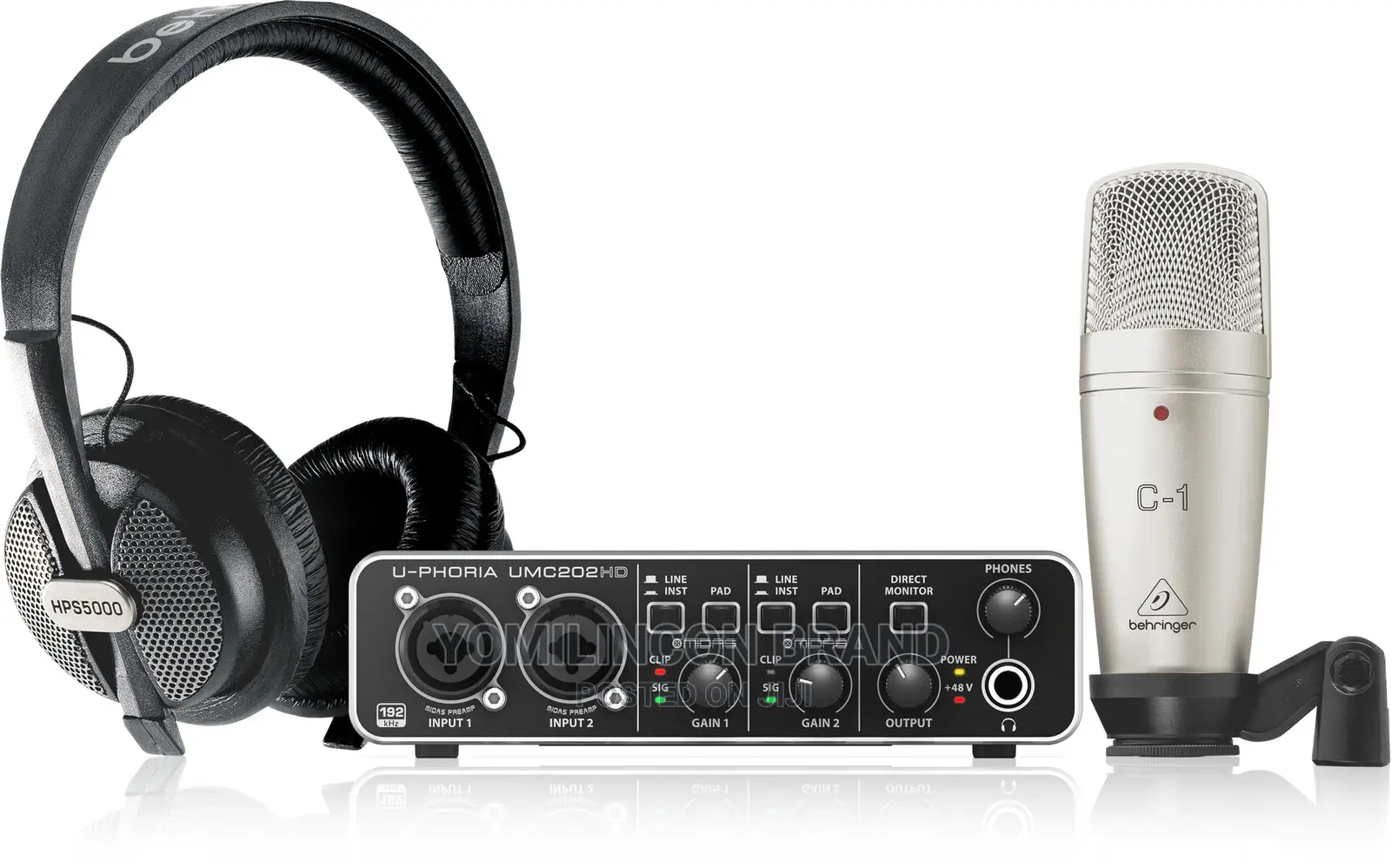 Behringer U-Phoria Studio Pro Recording Bundle
