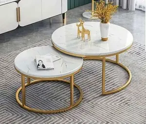 New Modern 2 in 1 Marble Top Centre Table