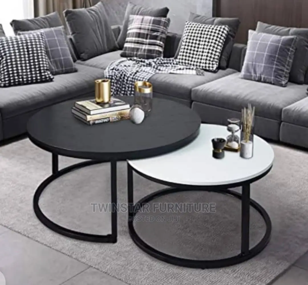 New Modern 2 in 1 Marble Top Centre Table