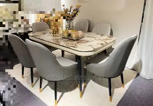 New Marble Top Designer Dinning Table With Chairs