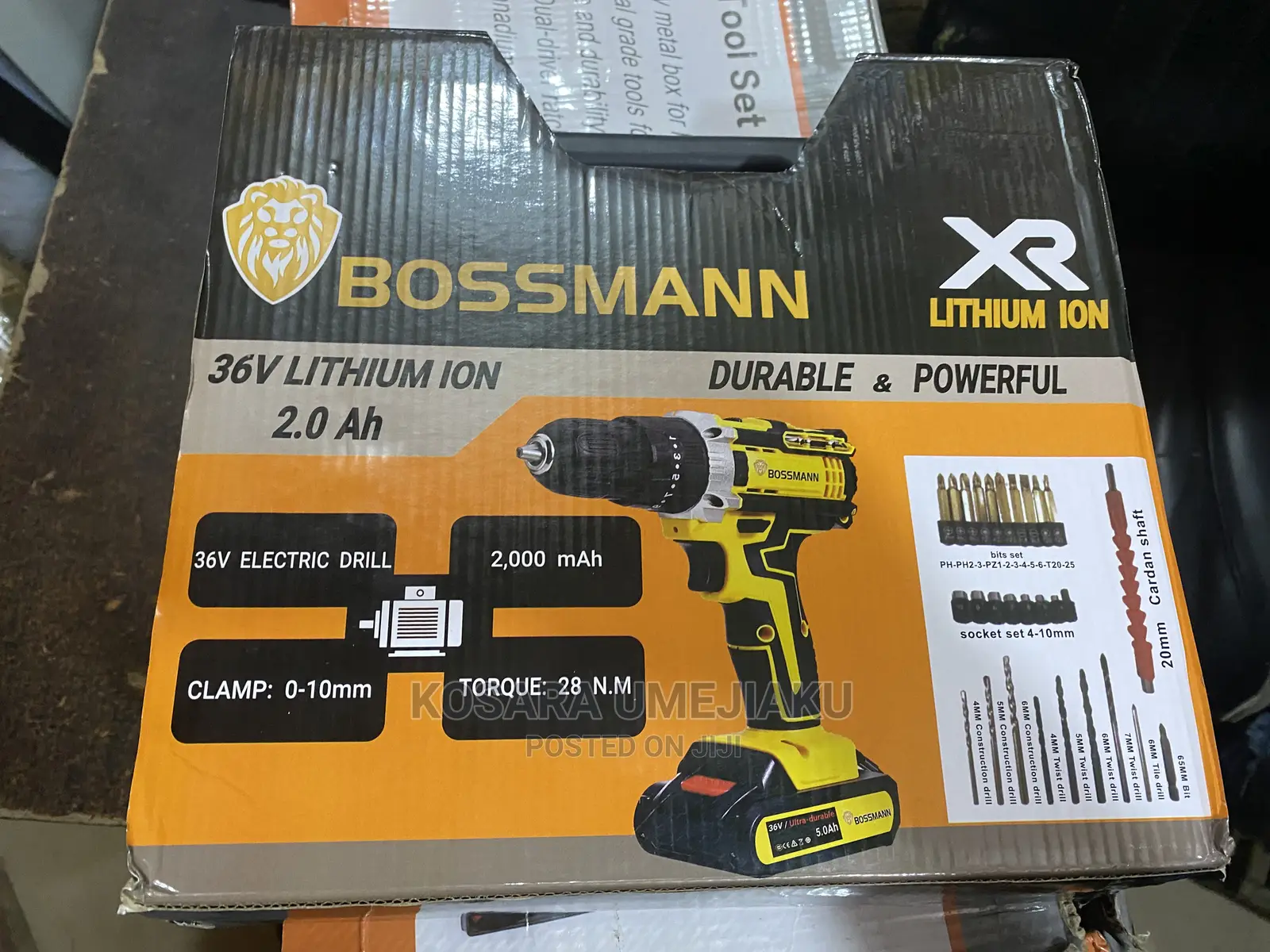 Bossman Cordless Drill 36v