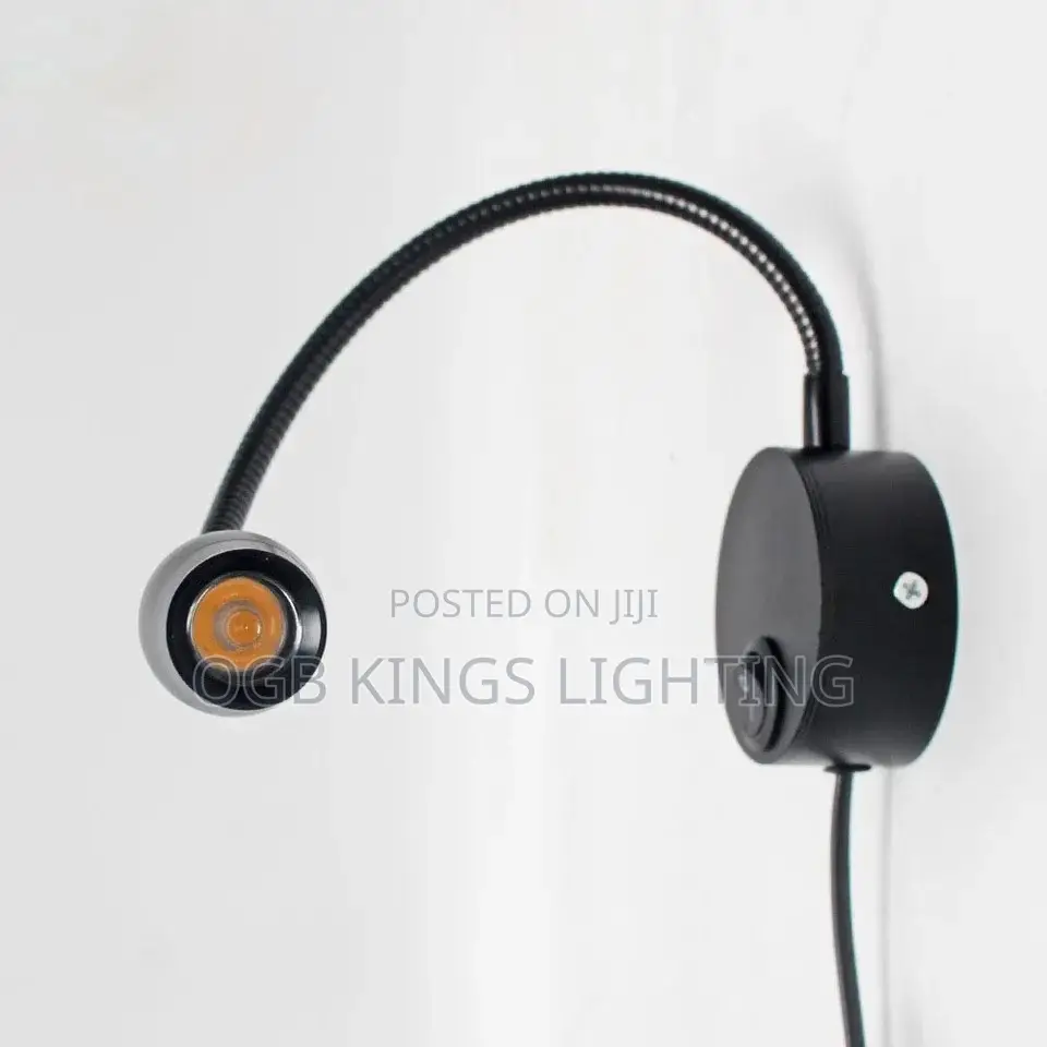 LED Bedside Book Light Flexible Hose 3w