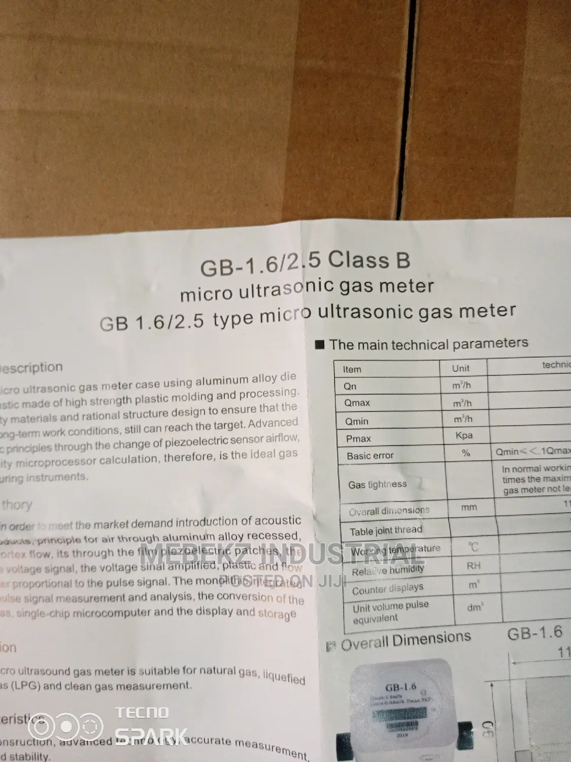 Digital Micro Ultrasonic Gas Meter