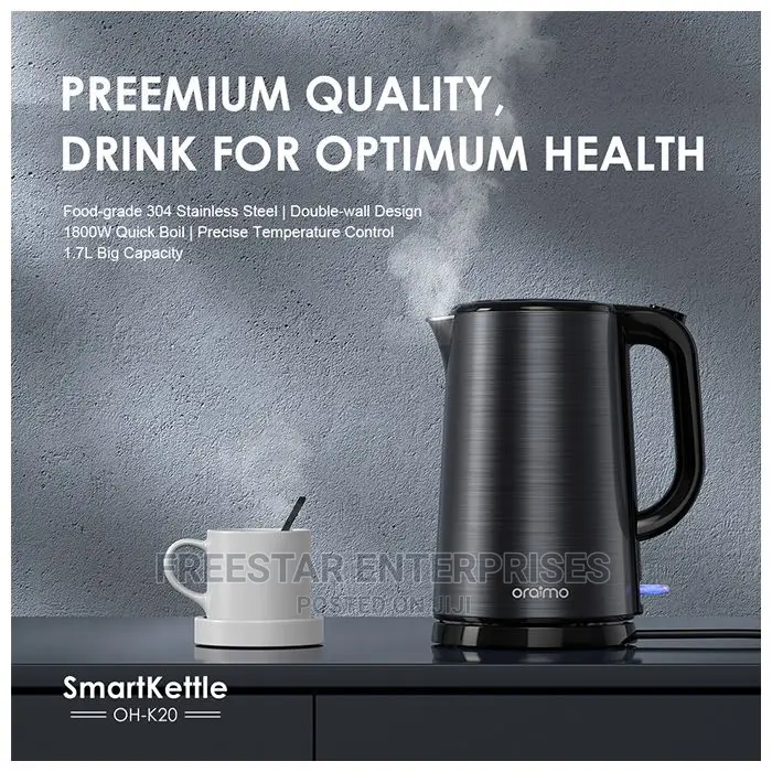 Oraimo Smartkettle. Oraimo Electric Kettle. Oraimo 1.7 Litre