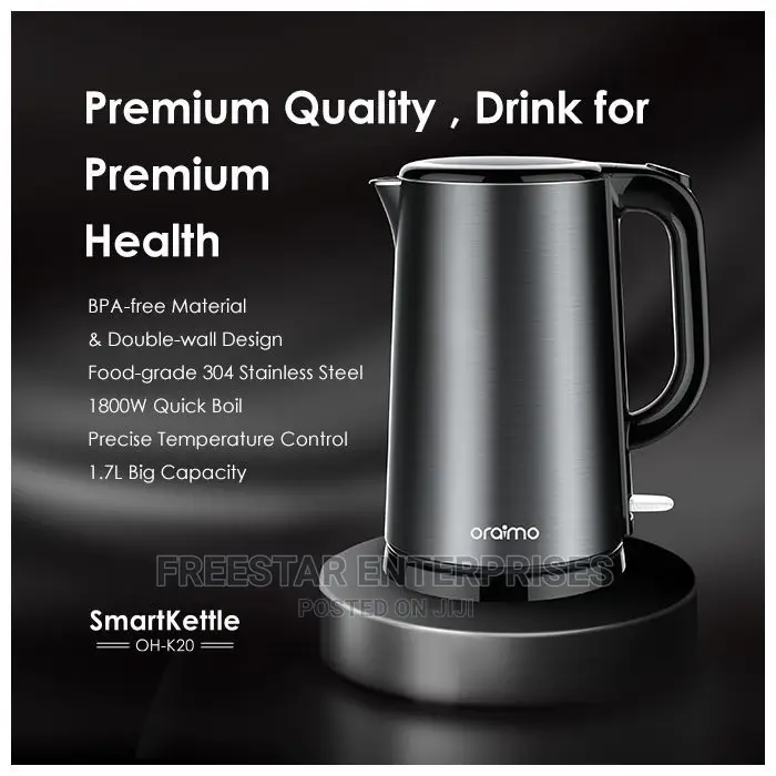 Oraimo Smartkettle. Oraimo Electric Kettle. Oraimo 1.7 Litre
