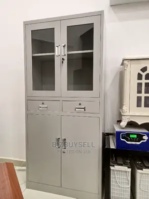 Office Full Height File Cabinet (With Glass)