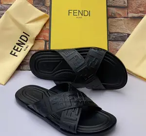 Fendi Leather Slipers