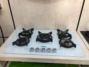 Phima Inbuilt Gas Cooker 5 Burner 90 Cm White