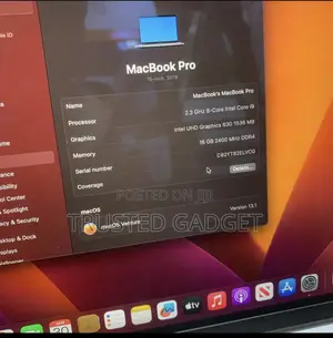 Laptop Apple MacBook Pro 2019 16GB Intel SSD 512GB
