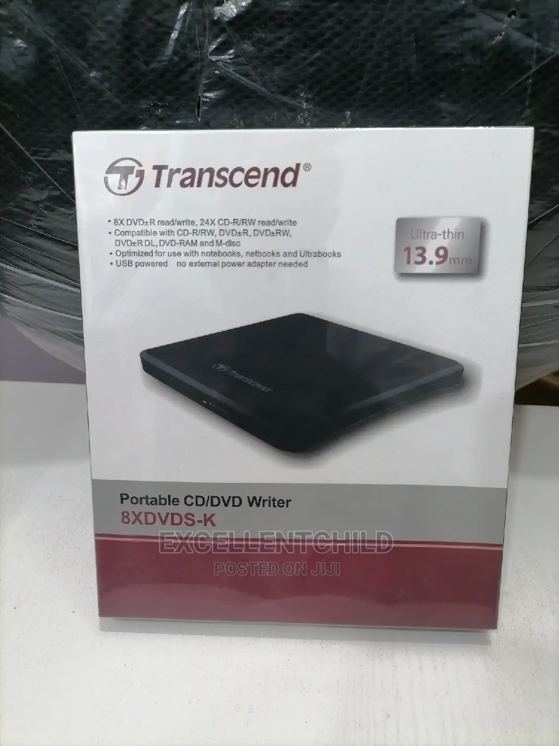 Transcend Portable CD/DVD Writer (8xdvds-K)