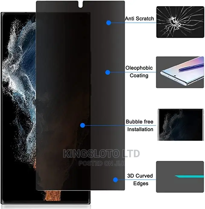 Galaxy S22 Ultra Privacy Screen Protector, [Case Friendly]