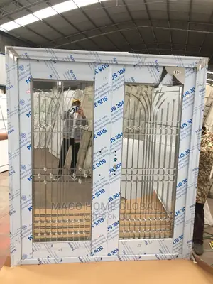 6ft by 7ft Stainless Glass Door