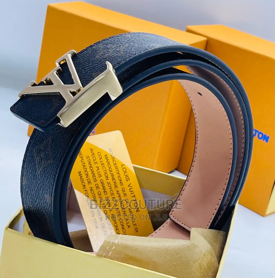 Original LOUIS VUITTON Leather Belts Available in Store