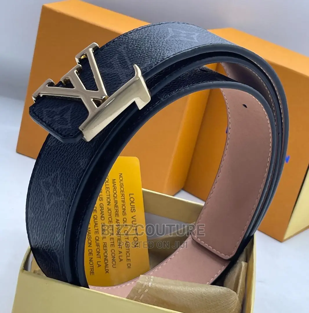 Original LOUIS VUITTON Leather Belts Available in Store