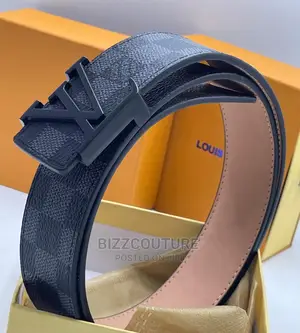 Original LOUIS VUITTON Leather Belts Available in Store